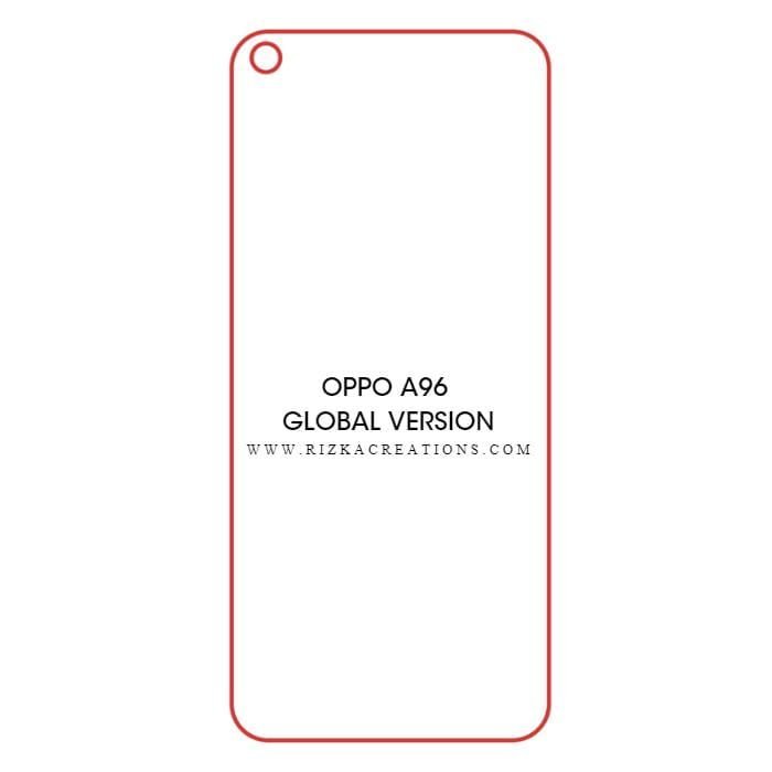 Hydrogel Screen Protector Film For OPPO A96 – Clear, Flexible, Full Coverage