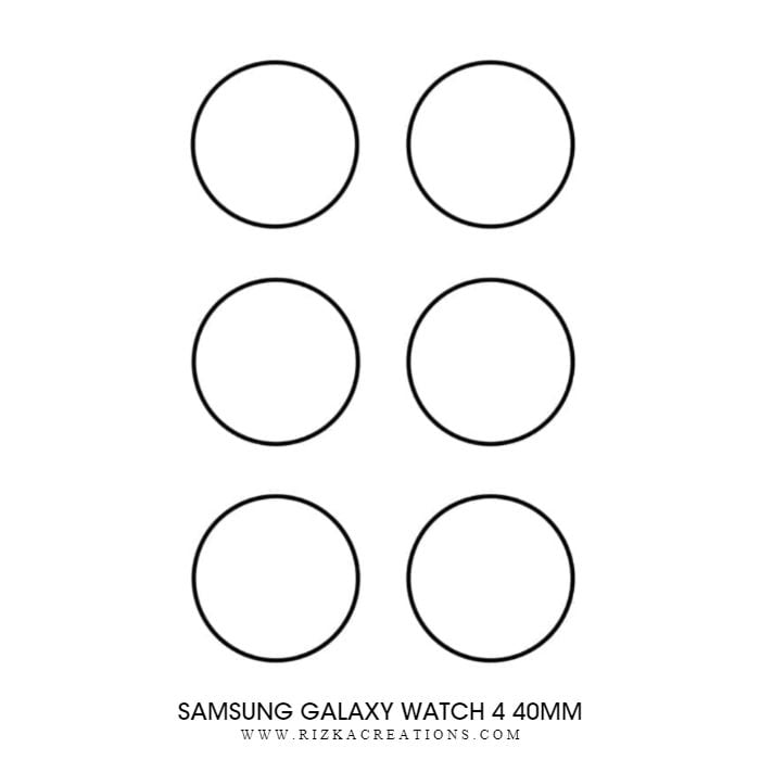 Samsung Galaxy Watch 4 (40mm) Hydrogel Screen Protectors rizkaCreations