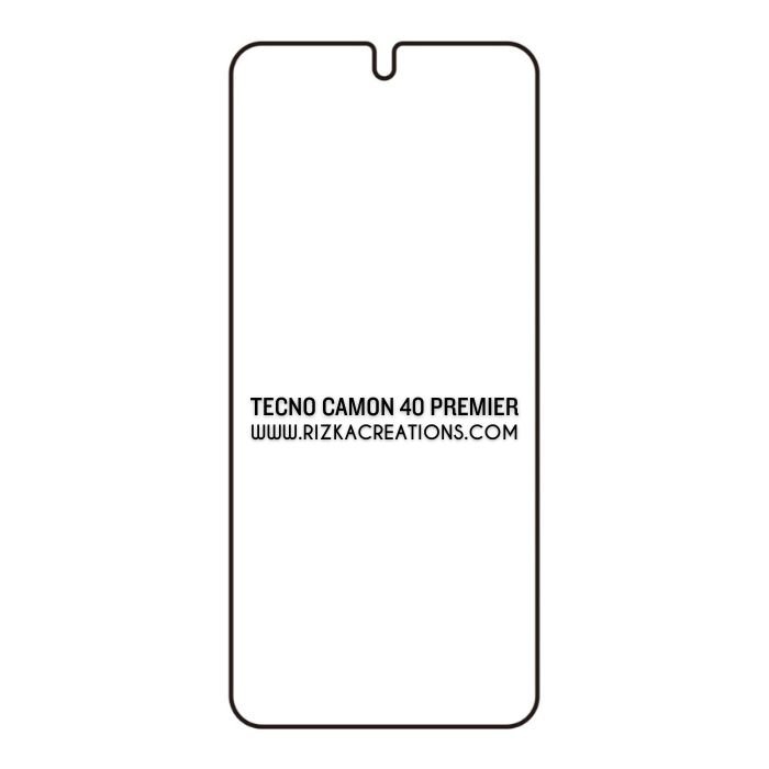 Tecno Camon 40 Premier Hydrogel Protection | Screen Protector + Back ...